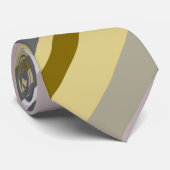 ブラウンの、ベージュおよび灰色の素朴なストライプ ネクタイ (ロール)