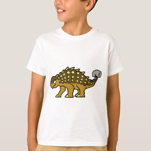 ブラウンのAnkylosaurus Tシャツ (正面)