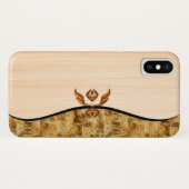 ブラウンのiPhoneの場合の優雅のクラシック Case-Mate iPhoneケース (裏面(横))