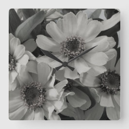 ブラウンはスーザンの花を注目しました スクエア壁時計