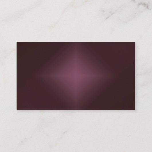 ブラウンはスーザンの野生の花の名刺を注目しました 名刺 (裏面)