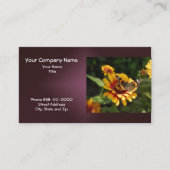 ブラウンはスーザンの野生の花の名刺を注目しました 名刺 (正面)