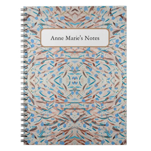 ブラウンはブルースのノートパーソナライズされたを持っている ノートブック (正面)