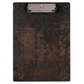 ブラウンは引きずりました革(のど)を クリップボード (正面)