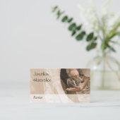 ブラウンは蹄鉄工の働きの写真を染めました 名刺 (スタンド正面)