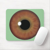 ブラウンアイアイアイリスカスタムズクールマウスパッド マウスパッド (マウス)