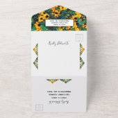 ブラウンアイサザンのオールインワン結婚式招待状 オールインワン招待状 (外側)