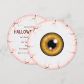 ブラウンアイリス・血走った目玉 ハロウィンパーティー 招待状 (正面/裏面)