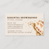 ブラウンアカウエルヘッドシー海タートルカレッタ 名刺 (裏面)