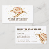 ブラウンアカウミガメのカレッタ 名刺 (正面/裏面)