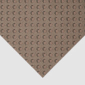 ブラウンアコーンパターン（の模様が）あるティッシュペーパー 薄葉紙 (詳細)