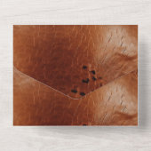 ブラウンアニマルプリント オールインワン招待状 (裏面)