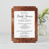 ブラウンアニマルプリント 招待状 (スタンド正面)