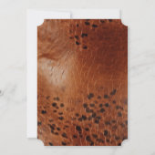 ブラウンアニマルプリント 招待状 (裏面)