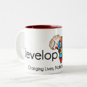 ブラウンアフリカ ツートーンマグカップ (正面左)