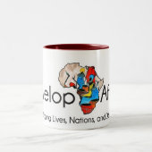 ブラウンアフリカ ツートーンマグカップ (中央)