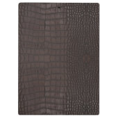 ブラウンアリゲータテクスチャプリント クリップボード (裏面)