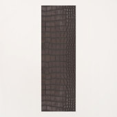 ブラウンアリゲータテクスチャプリント ヨガマット (正面)