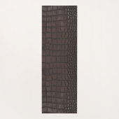 ブラウンアリゲータテクスチャプリント ヨガマット (裏面)