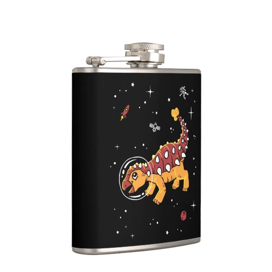 ブラウンアンドタンアンキロサウルスディノス宇宙 フラスク (右)