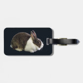 ブラウンアンドホワイトオランダウサギ ラゲッジタグ (裏面横)