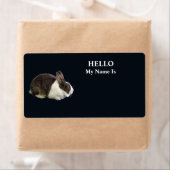 ブラウンアンドホワイトオランダウサギ ラベル (インサイチュ)