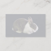 ブラウンアンドホワイトオランダウサギ 名刺 (裏面)