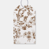 ブラウンアンドホワイトトイレデジュイブライダルシャワー ギフトタグ (裏面)