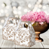 ブラウンアンドホワイトトイレデジュイブライダルシャワー フェイバーボックス