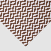 ブラウンアンドホワイトヘリンボーンティッシュペーパー 薄葉紙 (詳細)