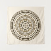 ブラウンアーストーンヘナマンダラ タペストリー (正面(横))