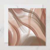 ブラウンアーチ&抽象芸術スワール結婚式招待状 招待状 (裏面)