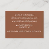 ブラウンアート先生講師アートクラス 名刺 (裏面)