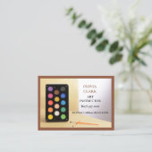 ブラウンアート先生講師アートクラス 名刺 (スタンド正面)