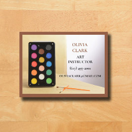 ブラウンアート先生講師アートクラス 名刺