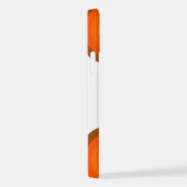 ブラウンイエローオレンジミッドセンチュリーアートパターン iPhoneケース (右側面)