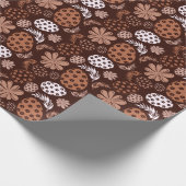 ブラウンイースターエッグラッピング紙 ラッピングペーパー (角)