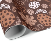 ブラウンイースターエッグラッピング紙 ラッピングペーパー (ロールコーナー)