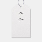 ブラウンウィングギフト付きかわいい妖精ラベル ギフトタグ (裏面)