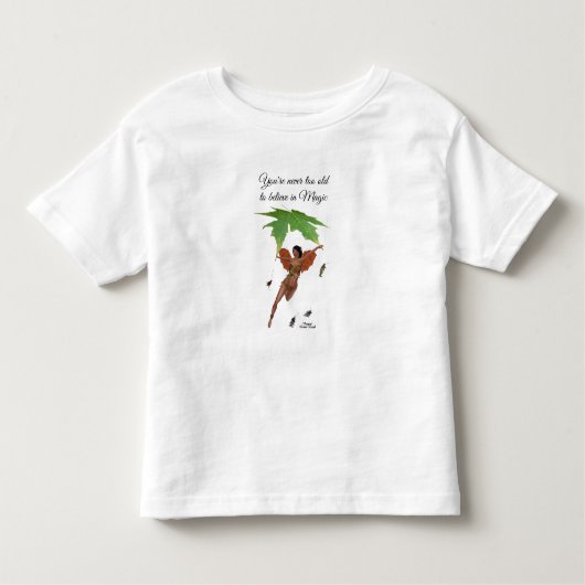 ブラウンウィングスの女の子トドラーTシャツを持つかわいい妖精 トドラーTシャツ (正面)