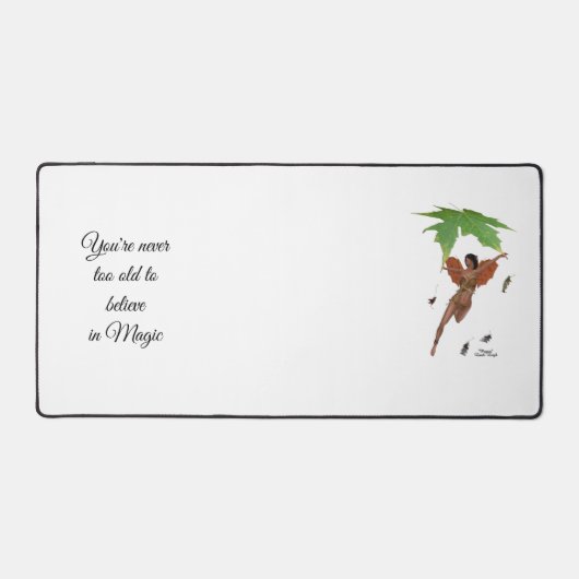 ブラウンウィングズデスクマット付き可愛い妖精 デスクマット (正面)