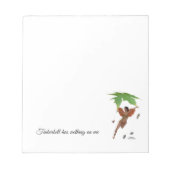 ブラウンウィングメモ帳と可愛い妖精 ノートパッド (正面)