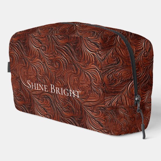 ブラウンウェスタン女性のカーボーイボヘミアンシックリーフ ドップキット (右コーナー)