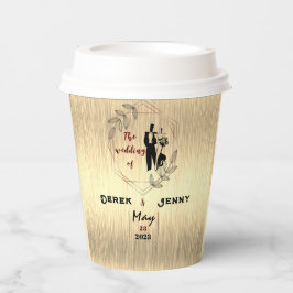 ブラウンウェディング 紙コップ