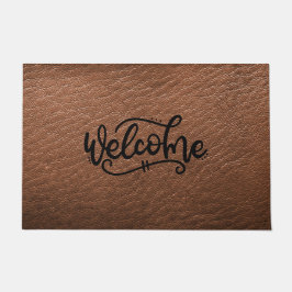 ブラウンウェルカム ドアマット