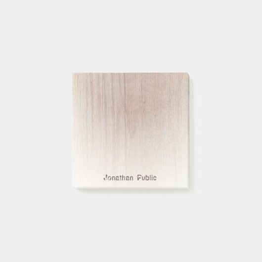 ブラウンウエレガントッドルッククリエイティブ動揺して文字 ポストイット (正面)