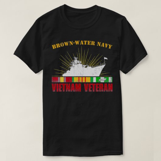 ブラウンウォーターネイビーベトナム退役軍人 Tシャツ (デザイン正面)
