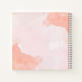 ブラウンウォーターパーソナライズされたカラー結婚ズゲスト ノートブック (裏面)