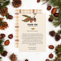 ブラウンウォーター色の格子状秋アコーンベビーシャワー