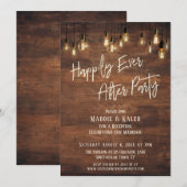 ブラウンウォール エジソンライト ハッピーエバアフターパーティー 招待状 (正面/裏面)